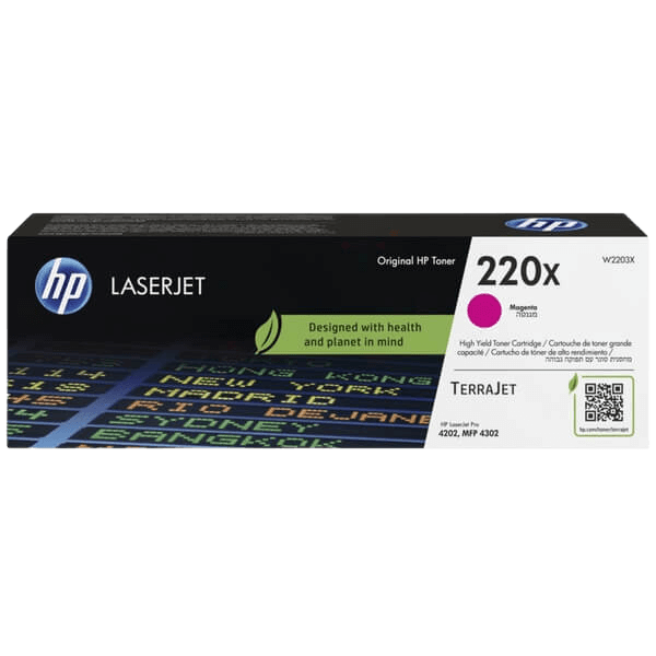 HP 220X XL magenta original toner 5500 sider (W2203X)