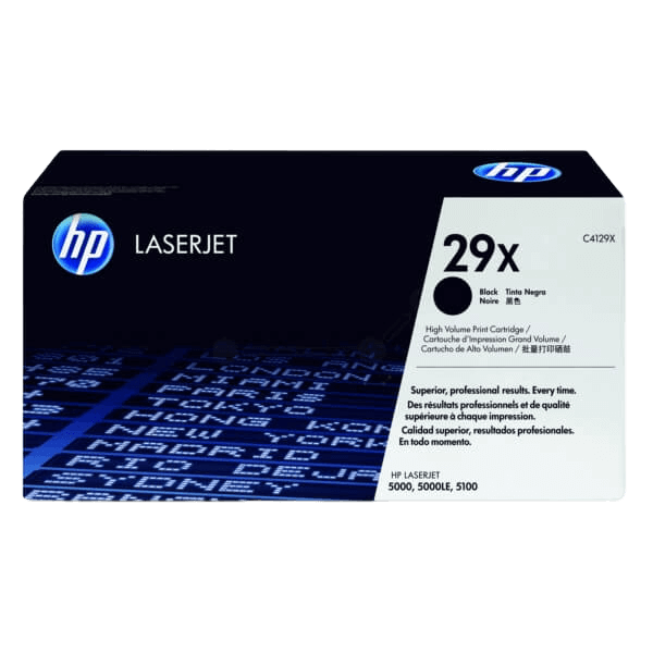 HP 29X XL sort original toner 10000 sider (C4129X)