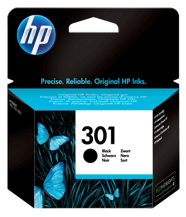 HP 301 sort original blækpatron 3 ml. (CH561EE)