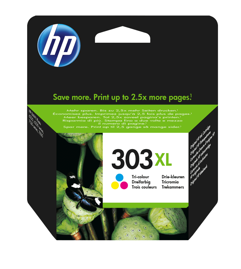 HP 303XL CMY original blækpatron 10 ml. (T6N03AE)