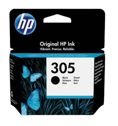 HP 305 sort original blækpatron 3,5 ml. (3YM61AE)