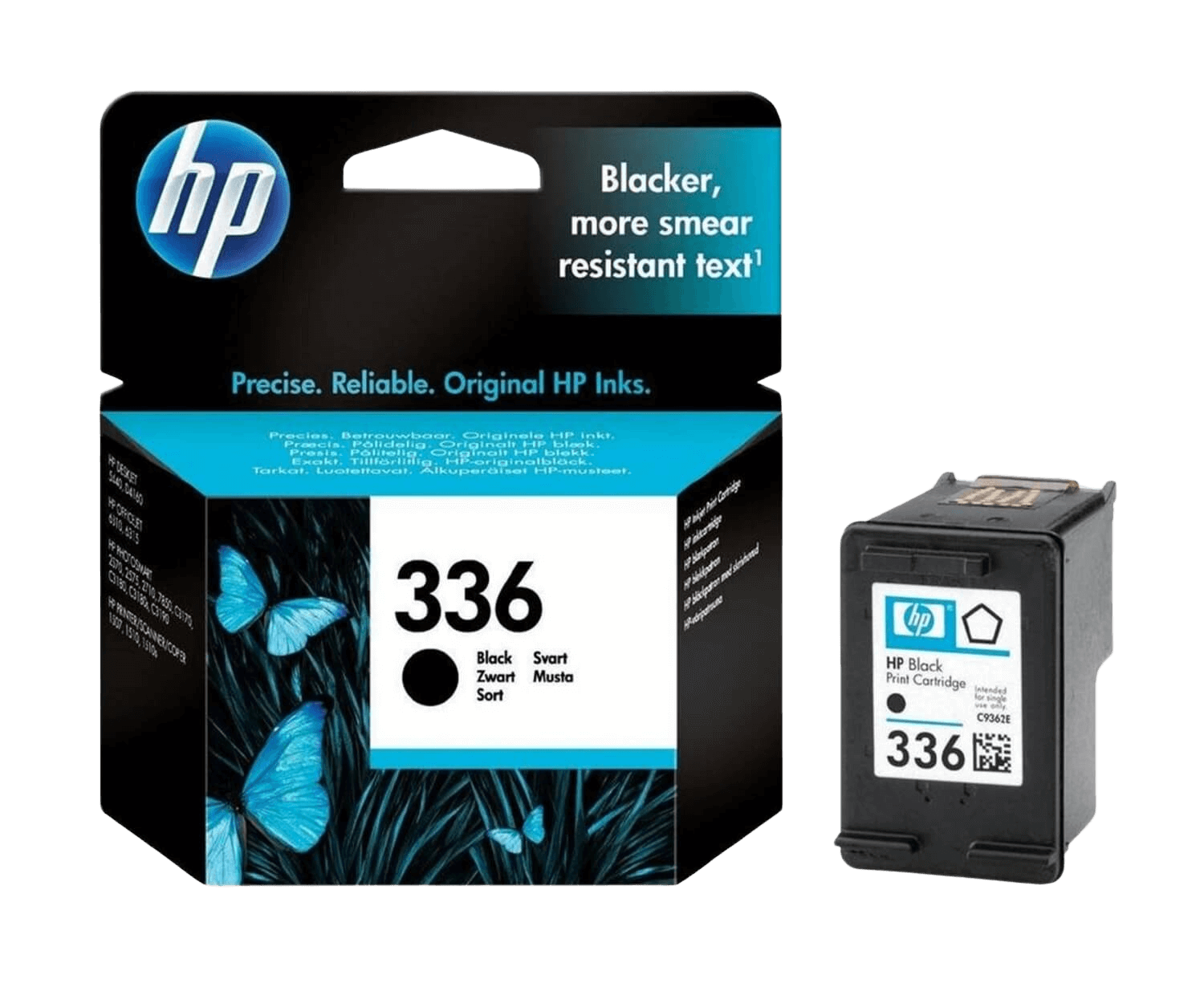 HP 336 sort original blækpatron 5 ml. (C9362EE)