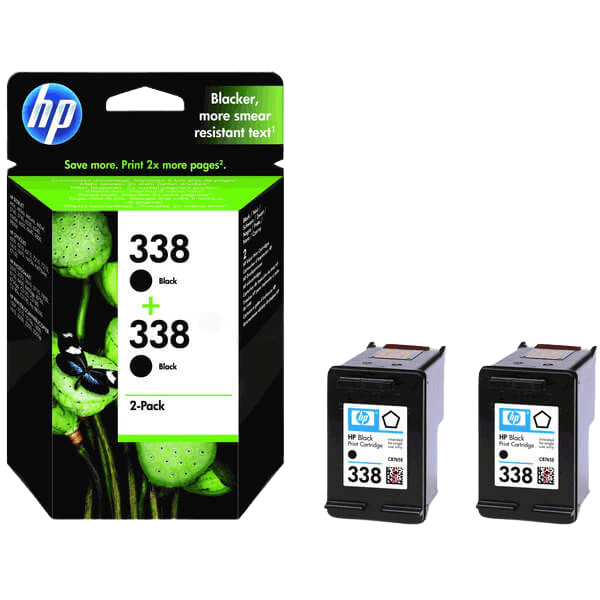 HP 338 twin pack sort original blækpatron 22 ml. (CB331EE)