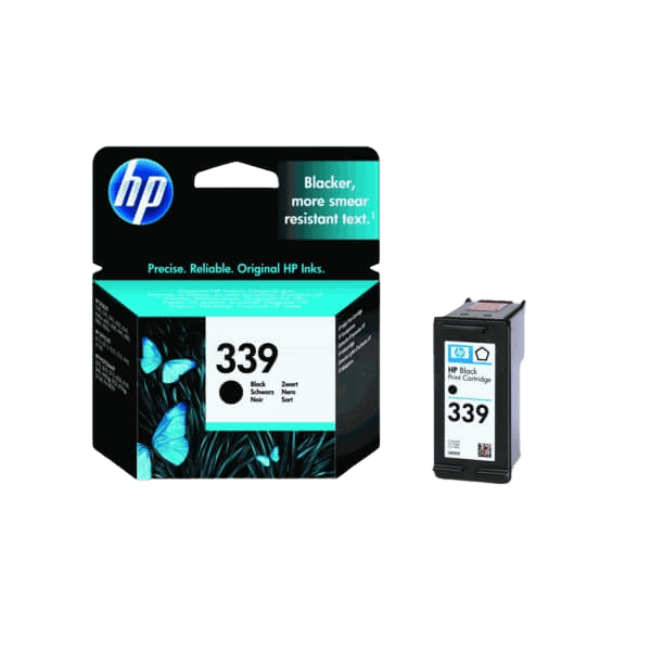 HP 339 sort original blækpatron 21 ml. (C8767EE)