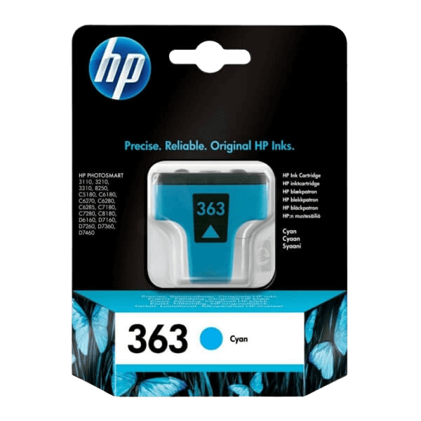 HP 363 cyan original blækpatron 4 ml. (C8771EE)