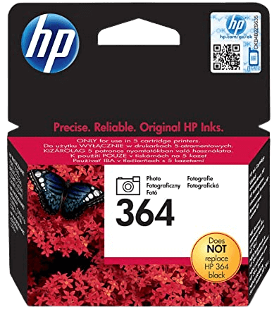 HP 364 foto sort original blækpatron 3 ml. (CB317EE)