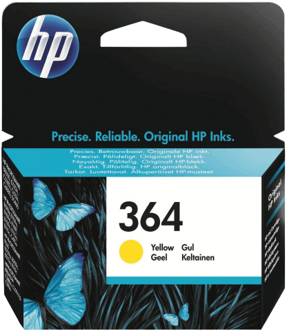 HP 364 gul original blækpatron 3 ml. (CB320EE)