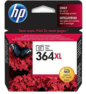 HP 364XL foto sort original blækpatron 6 ml. (CB322EE)