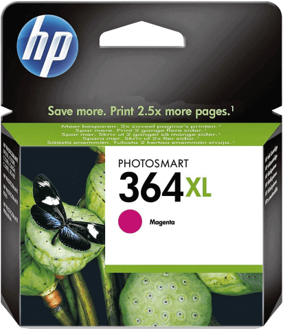 HP 364XL magenta original blækpatron 6 ml. (CB324EE)
