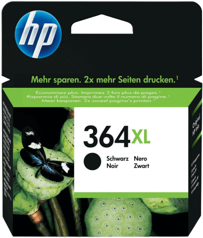 HP 364XL sort original blækpatron 18 ml. (CN684EE)