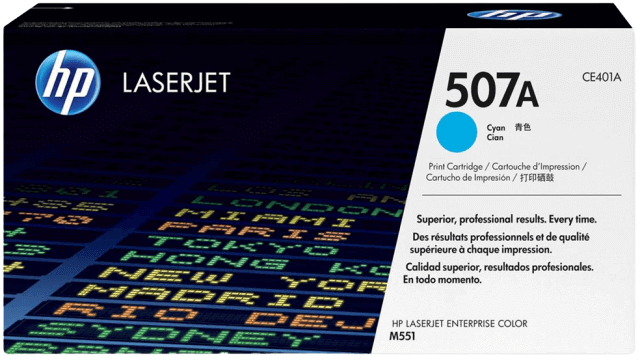 HP 507A cyan original toner 6000 sider (CE401A)