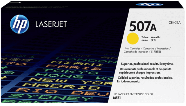 HP 507A gul original toner 6000 sider (CE402A)