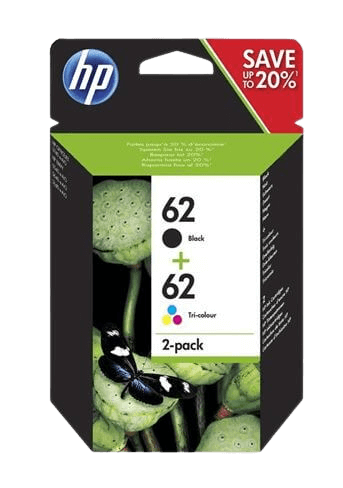 HP 62 CMYK original multipack 365 sider (N9J71AE)