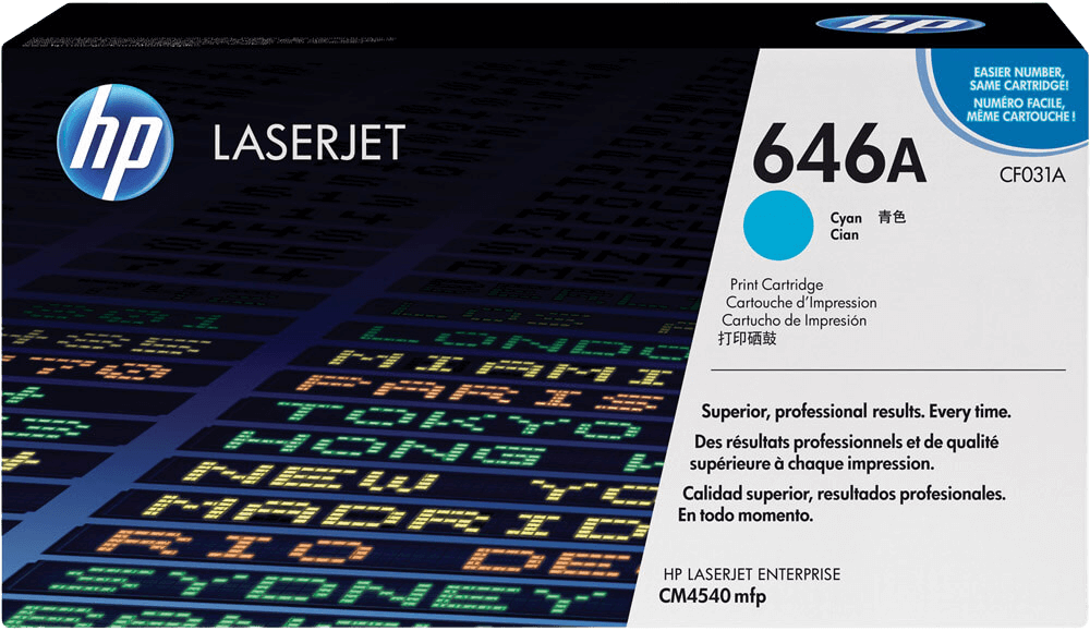 HP 646A cyan original toner 11.000 sider (CF031A)