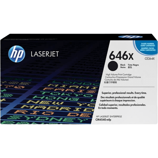 HP 646X XL sort original toner 17000 sider (CE264X)