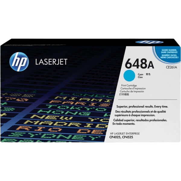 HP 648A cyan original toner 11000 sider (CE261A)