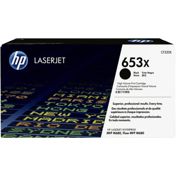 HP 653X XL sort original toner 20000 sider (CF320X)