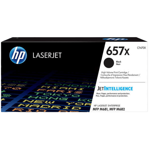 HP 657X XL sort original toner 28000 sider (CF470X)