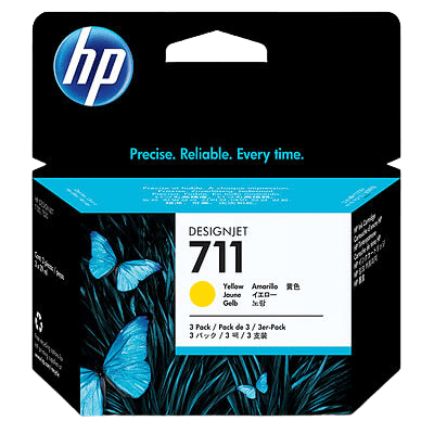 HP 711 XL gul original blækpatron 87 ml. (CZ136A)