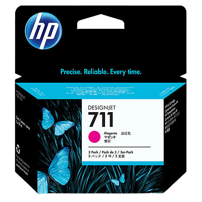 HP 711 XL magenta original blækpatron 87 ml. (CZ135A)