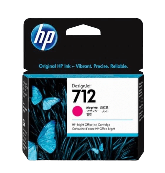 HP 712 magenta original blækpatron 29 ml. (3ED68A)