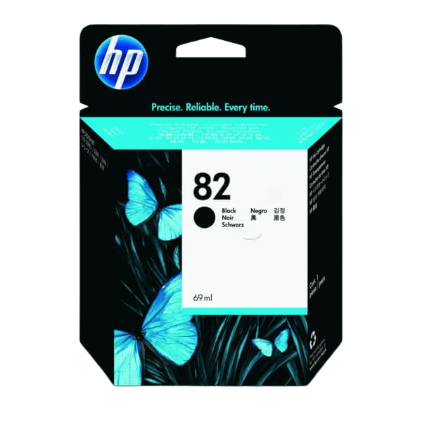 HP 82 sort original blækpatron 69 ml. (CH565A)