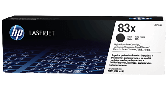 HP 83X XL sort original toner 2500 sider (CF283X)