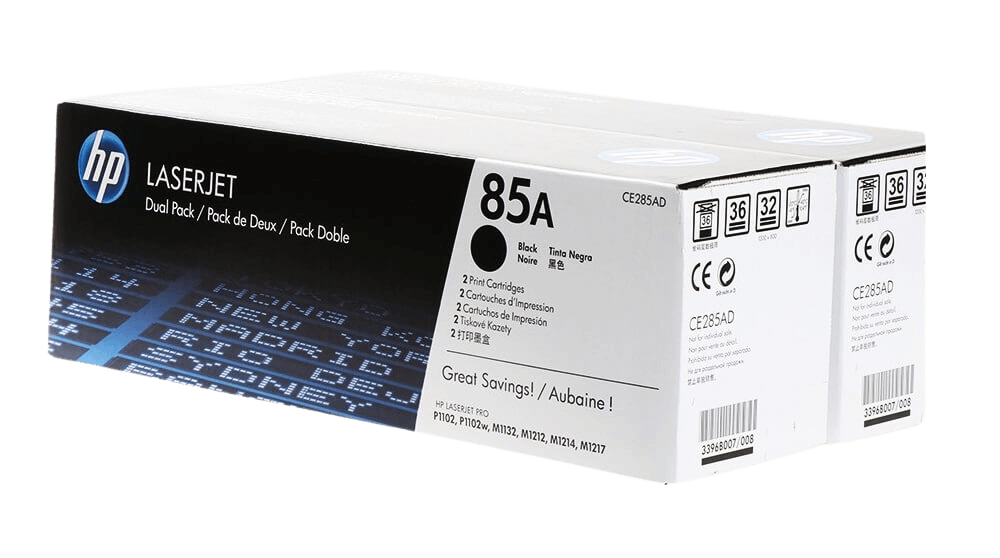HP 85A twin pack sort original toner 2 x 1600 sider (CE285AD)