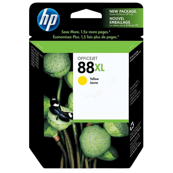 HP 88 XL gul original blækpatron 17 ml. (C9393AE)