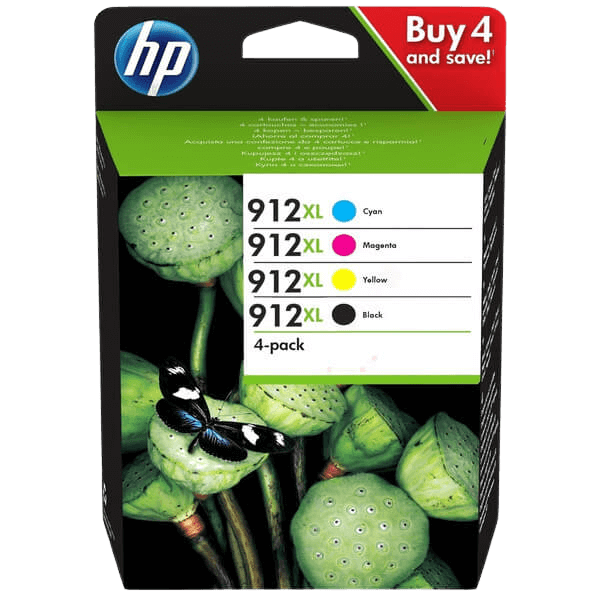 HP 912XL CMYK original multipack 3300 sider (3YP34AE)