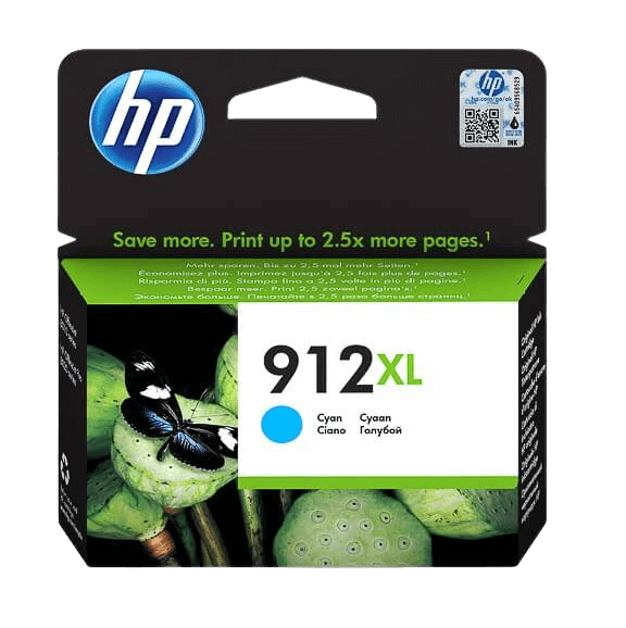 HP 912XL cyan original blækpatron 825 sider (3YL81AE)
