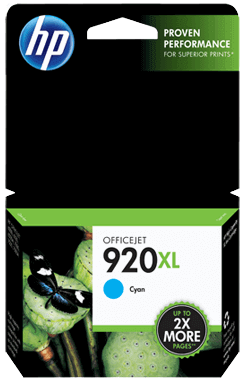 HP 920 XL cyan original blækpatron 700 sider (CD972AE)
