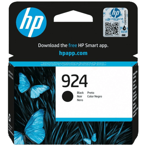 HP 924 sort original blækpatron 500 sider (4K0U6NE)