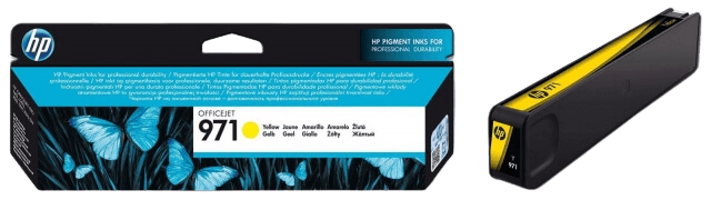 HP 971 gul original blækpatron 2500 sider (CN624AE)