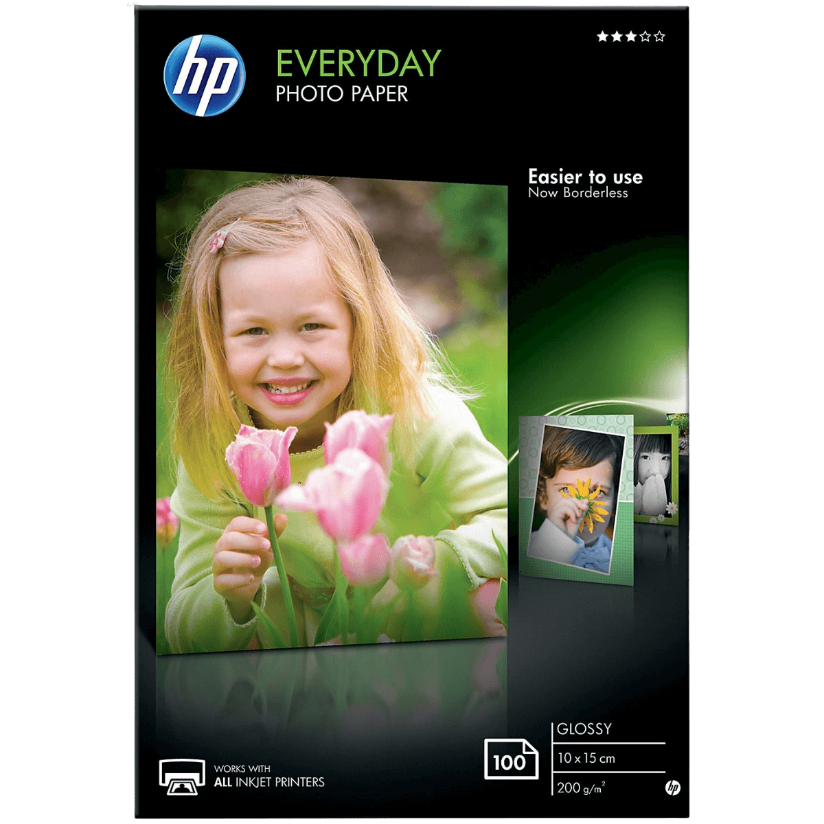 HP Everyday fotopapir glossy, 10x15cm, 200g, 100 ark (CR757A)