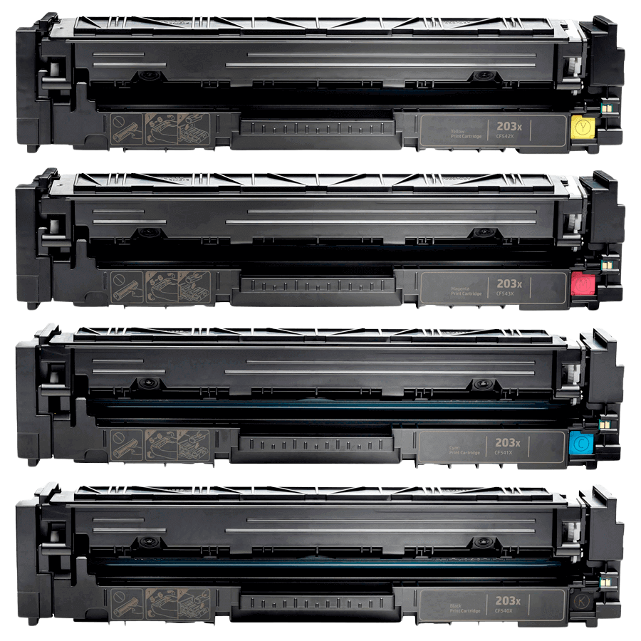 Kompatibel HP 203X XL 4 stk. rabatpakke toner 10700 sider