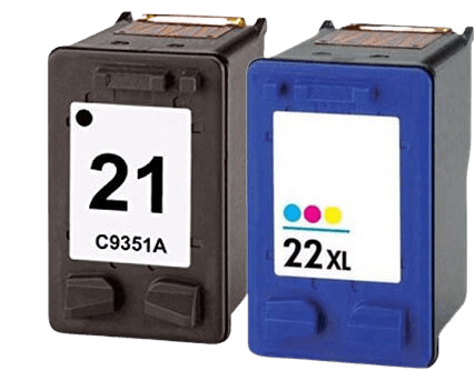 Kompatibel HP 21 + 22 - C9351AE XL 2 stk. rabatpakke blækpatron 40 ml.