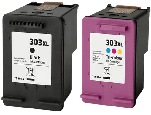 Kompatibel HP 303XL - T6N04AE + T6N03AE 2 stk. rabatpakke blækpatron 36 ml.