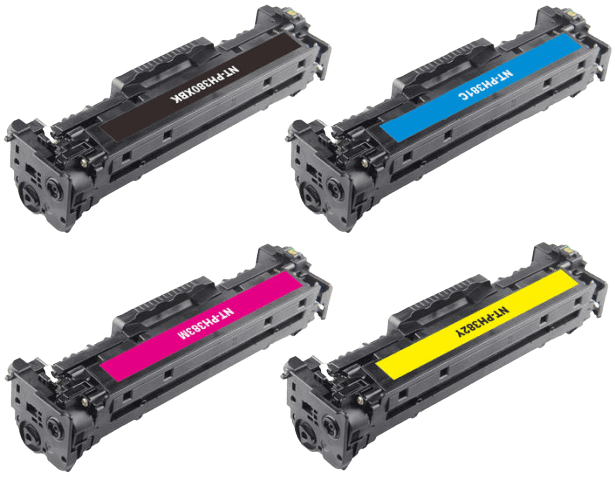 Kompatibel HP 312X 4 stk. rabatpakke toner 12500 sider