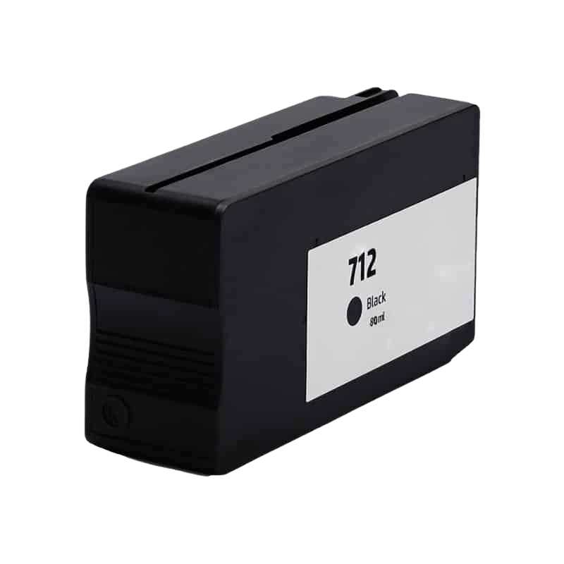 Kompatibel HP 712XL sort blækpatron 80 ml. (3ED71A)