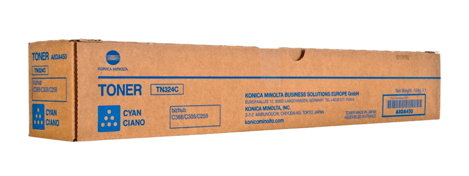 Konica Minolta TN324C cyan original toner 26000 sider (A8DA450)