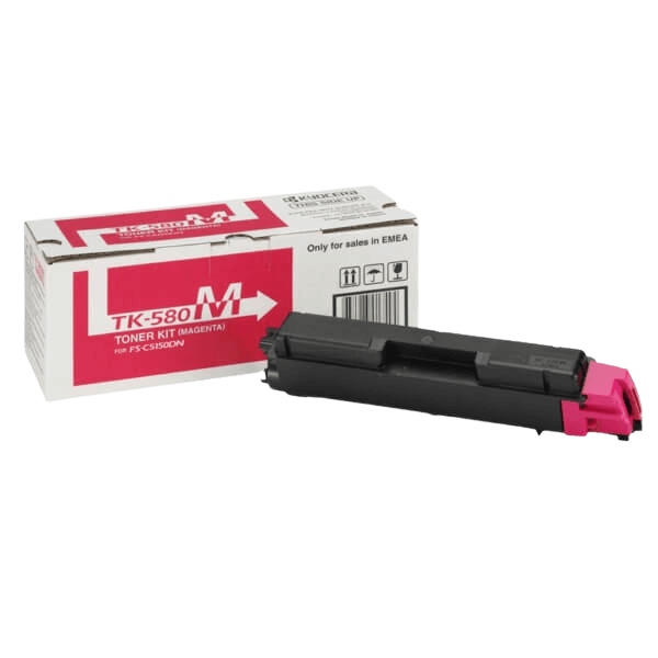 Kyocera TK-580M magenta original toner 2800 sider (1T02KTBNL0)