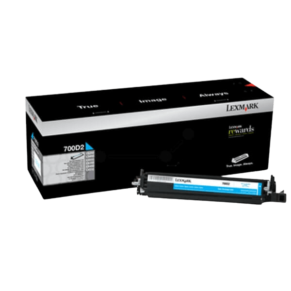 Lexmark 700D2 cyan original developer unit 40000 sider (70C0D20)