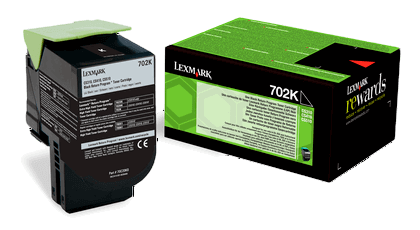Lexmark 702K sort original toner 1000 sider (70C20K0)