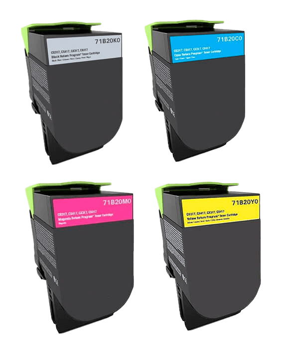 Lexmark 71B20K0 4 stk. rabatpakke toner 9900 sider - kompatibel