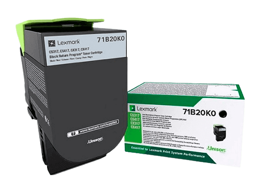 Lexmark 71B20K0 sort original toner 3000 sider