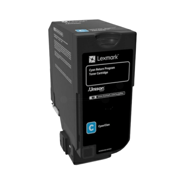 Lexmark 74C2SCE XL cyan original toner 7000 sider
