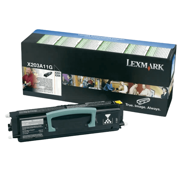 Lexmark X203A11G sort original toner 2500 sider (X203A21G)