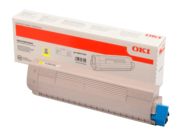 OKI 46471101 gul original toner 7000 sider