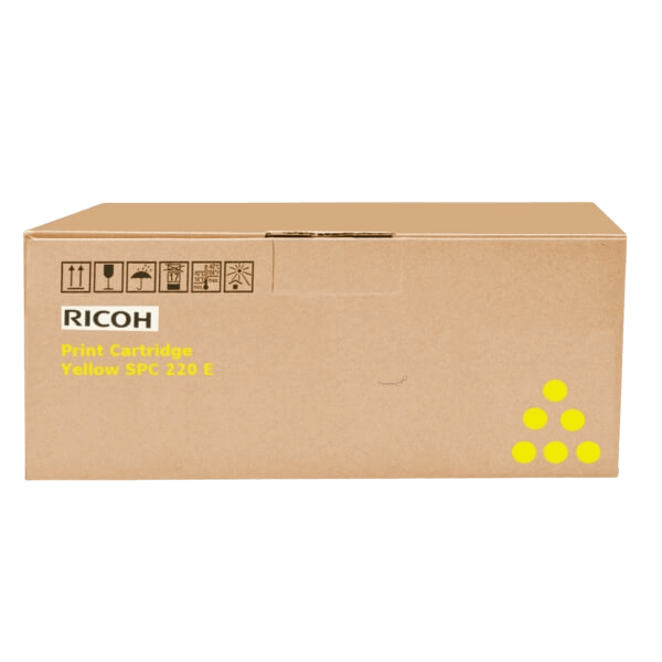 Ricoh TYPE SP C 220 E gul original toner 2000 sider (407643 / 406055)